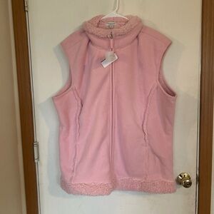 NWT 3X Great Northwest Clothing Company Sherpa Soft Pink Vest